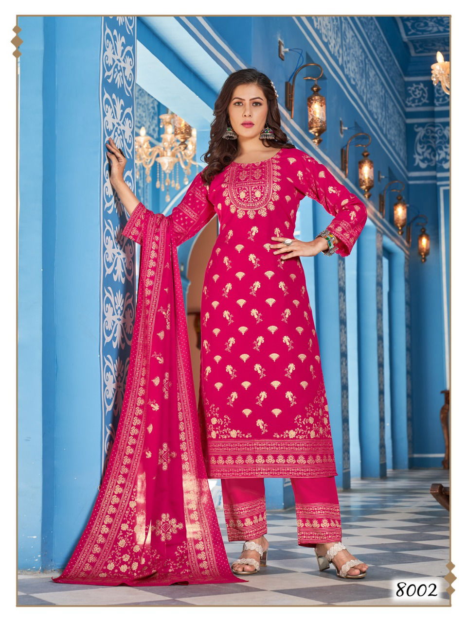 Banwery Nykaa V-8 Wholesale Printed Readymade Salwar Suits Catalog